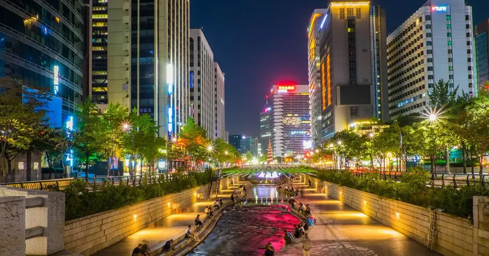 서울 야경 - 청계천